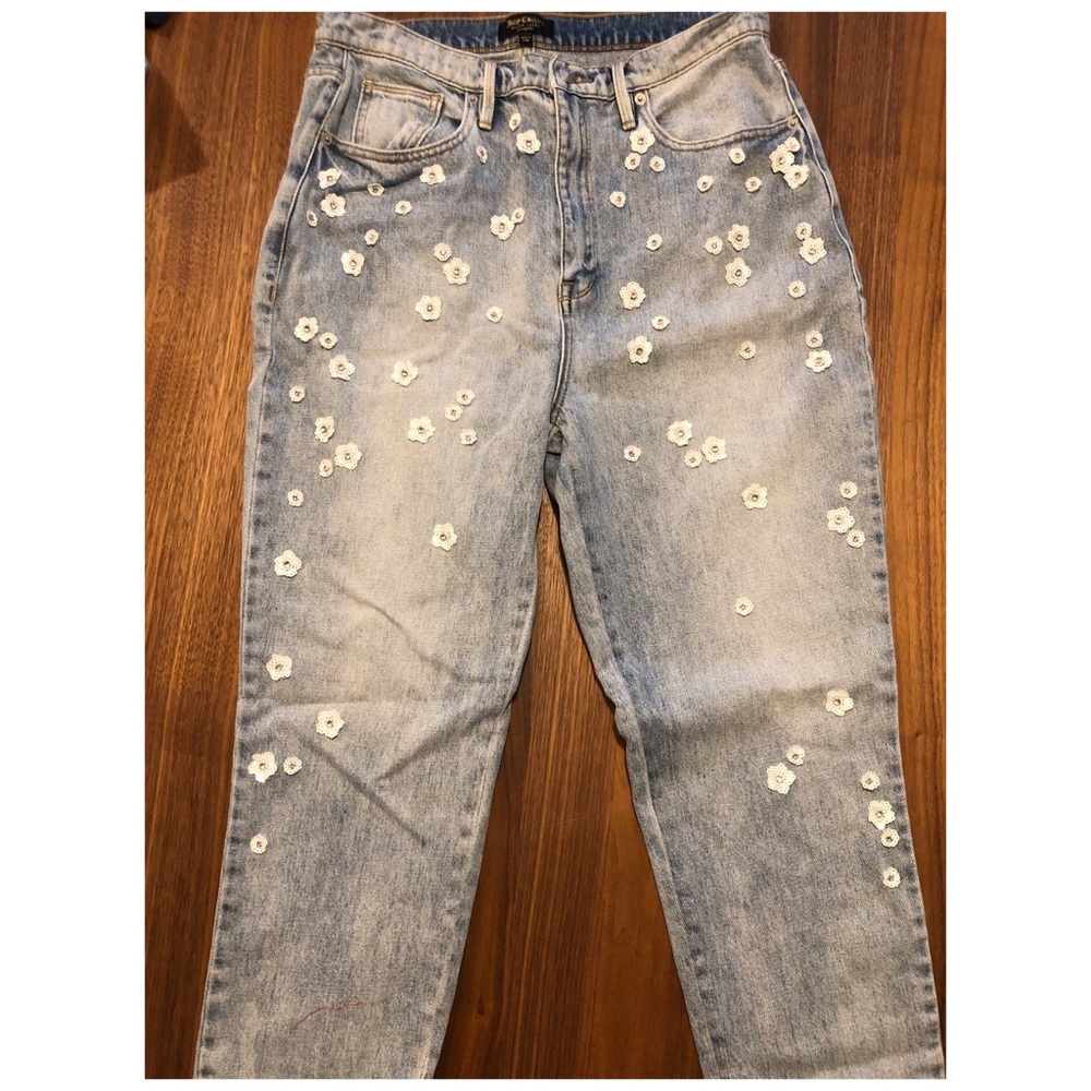 Juicy Couture Embellished Girlfriend Jeans